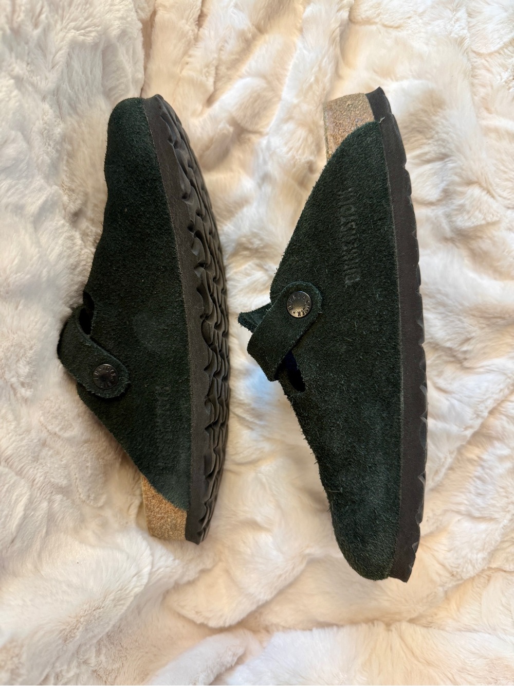 Birkenstock Boston Clogs in black suede, size 36 - Picture 2 of 6
